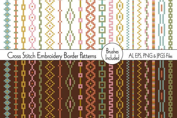 Cross Stitch Embroidery Border Patterns