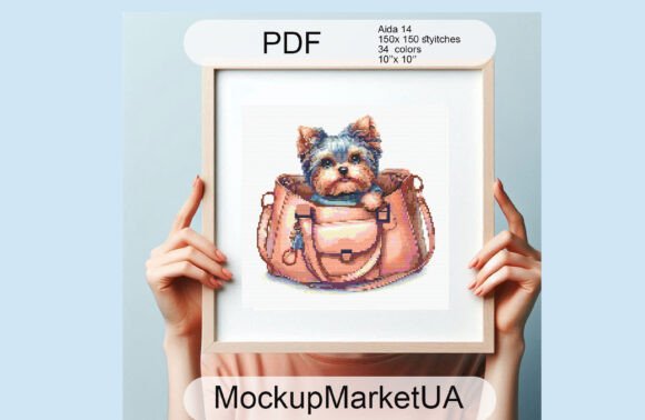 Dog York Cross Stitch Patterns PDF Puppy