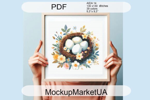 Easter Nest Cross Stitch Patterns PDF