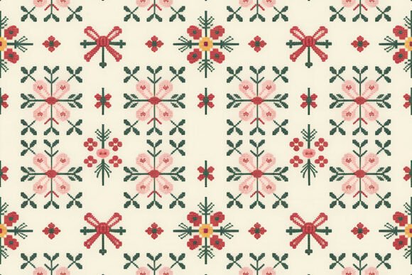 Ethnic Folk Embroidery Seamless Print