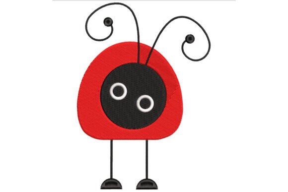 Funny Ladybug Embroidery