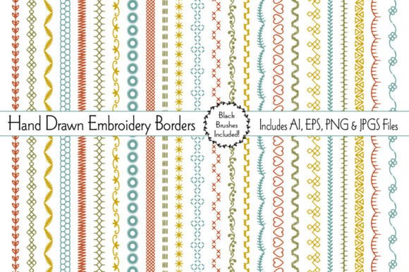 Hand Drawn Embroidery Borders Review
