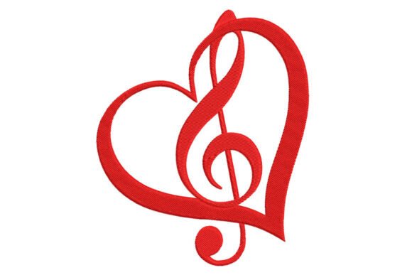 Heart Shape Love Music Notes