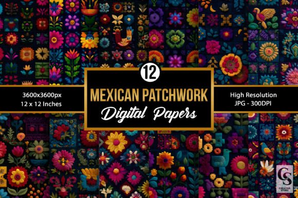 Mexican Patchwork Embroidery Patterns