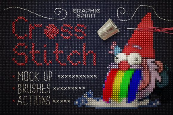 Review: Cross Stitch Photoshop Action