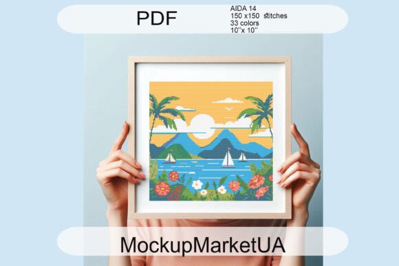 Sea Nature Cross Stitch Patterns PDF DIY
