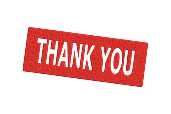 Thank You Embroidery Design Review